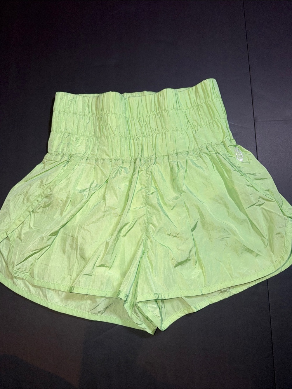 Free People Movement High-Waist Lime Green Women's Shorts Size Medium